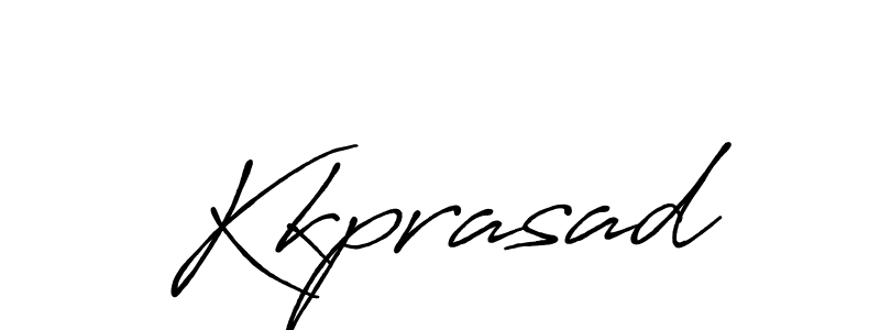 How to make Kkprasad name signature. Use Antro_Vectra_Bolder style for creating short signs online. This is the latest handwritten sign. Kkprasad signature style 7 images and pictures png