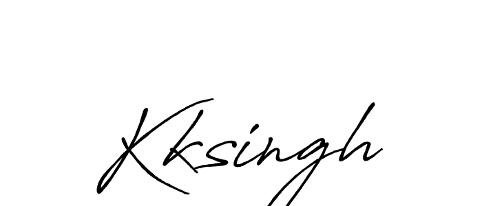 Design your own signature with our free online signature maker. With this signature software, you can create a handwritten (Antro_Vectra_Bolder) signature for name Kksingh. Kksingh signature style 7 images and pictures png