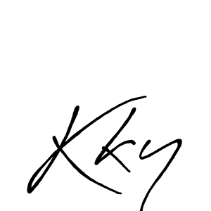 Similarly Antro_Vectra_Bolder is the best handwritten signature design. Signature creator online .You can use it as an online autograph creator for name Kky. Kky signature style 7 images and pictures png