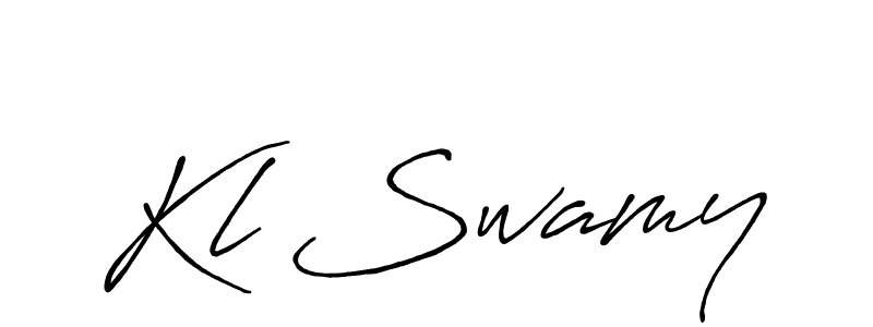 You should practise on your own different ways (Antro_Vectra_Bolder) to write your name (Kl Swamy) in signature. don't let someone else do it for you. Kl Swamy signature style 7 images and pictures png