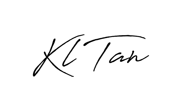 Also You can easily find your signature by using the search form. We will create Kl Tan name handwritten signature images for you free of cost using Antro_Vectra_Bolder sign style. Kl Tan signature style 7 images and pictures png