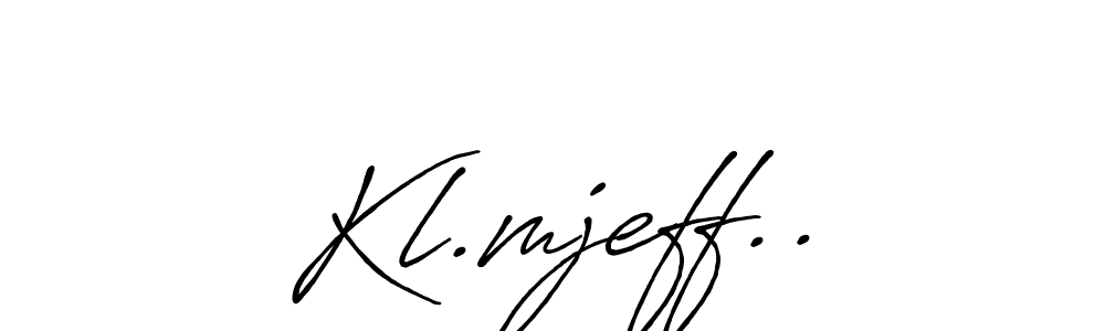 It looks lik you need a new signature style for name Kl.mjeff... Design unique handwritten (Antro_Vectra_Bolder) signature with our free signature maker in just a few clicks. Kl.mjeff.. signature style 7 images and pictures png