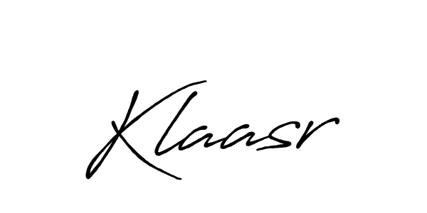 It looks lik you need a new signature style for name Klaasr. Design unique handwritten (Antro_Vectra_Bolder) signature with our free signature maker in just a few clicks. Klaasr signature style 7 images and pictures png