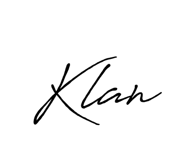 How to make Klan signature? Antro_Vectra_Bolder is a professional autograph style. Create handwritten signature for Klan name. Klan signature style 7 images and pictures png