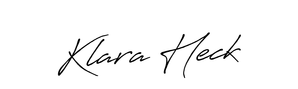 Also You can easily find your signature by using the search form. We will create Klara Heck name handwritten signature images for you free of cost using Antro_Vectra_Bolder sign style. Klara Heck signature style 7 images and pictures png