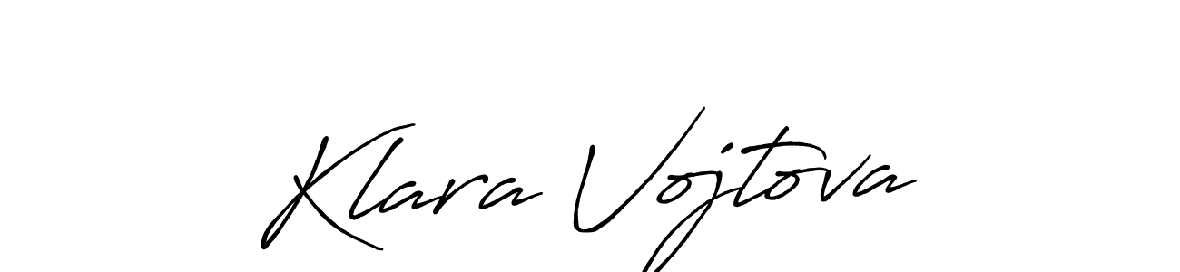 Also You can easily find your signature by using the search form. We will create Klara Vojtova name handwritten signature images for you free of cost using Antro_Vectra_Bolder sign style. Klara Vojtova signature style 7 images and pictures png