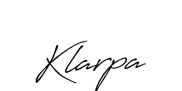 Once you've used our free online signature maker to create your best signature Antro_Vectra_Bolder style, it's time to enjoy all of the benefits that Klarpa name signing documents. Klarpa signature style 7 images and pictures png