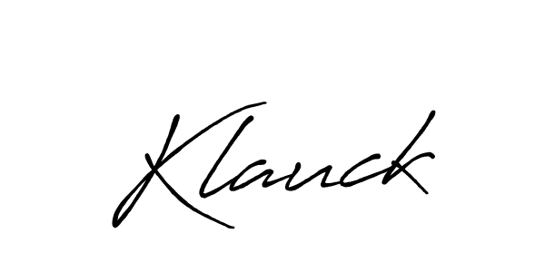 Use a signature maker to create a handwritten signature online. With this signature software, you can design (Antro_Vectra_Bolder) your own signature for name Klauck. Klauck signature style 7 images and pictures png