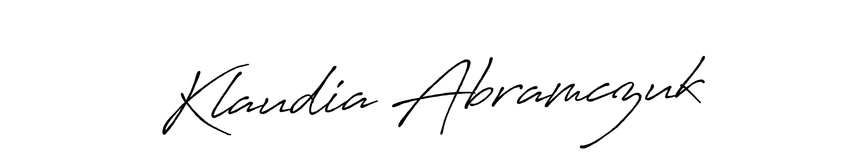 Check out images of Autograph of Klaudia Abramczuk name. Actor Klaudia Abramczuk Signature Style. Antro_Vectra_Bolder is a professional sign style online. Klaudia Abramczuk signature style 7 images and pictures png