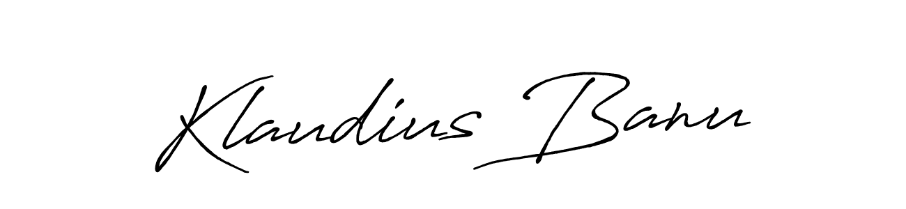 Similarly Antro_Vectra_Bolder is the best handwritten signature design. Signature creator online .You can use it as an online autograph creator for name Klaudius Banu. Klaudius Banu signature style 7 images and pictures png