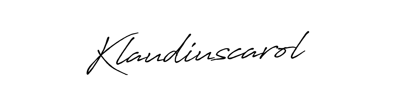 Once you've used our free online signature maker to create your best signature Antro_Vectra_Bolder style, it's time to enjoy all of the benefits that Klaudiuscarol name signing documents. Klaudiuscarol signature style 7 images and pictures png