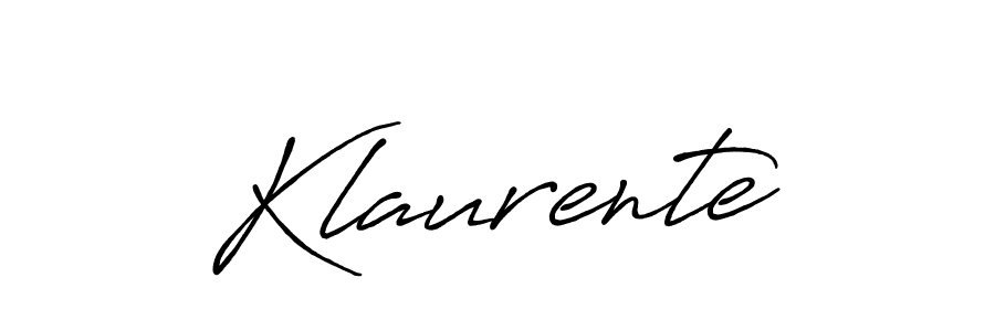How to make Klaurente name signature. Use Antro_Vectra_Bolder style for creating short signs online. This is the latest handwritten sign. Klaurente signature style 7 images and pictures png