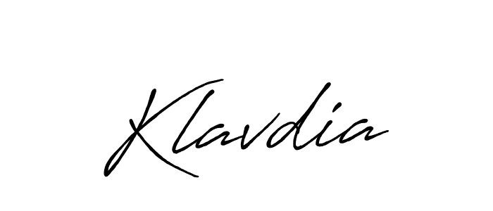 The best way (Antro_Vectra_Bolder) to make a short signature is to pick only two or three words in your name. The name Klavdia include a total of six letters. For converting this name. Klavdia signature style 7 images and pictures png