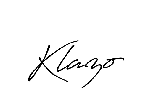 Make a beautiful signature design for name Klazo. With this signature (Antro_Vectra_Bolder) style, you can create a handwritten signature for free. Klazo signature style 7 images and pictures png