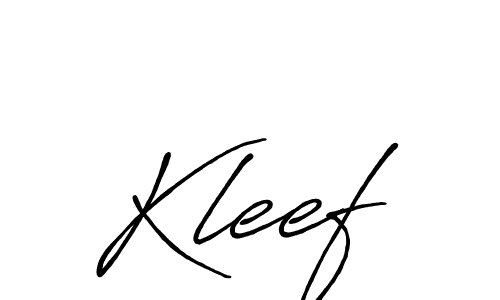 Make a beautiful signature design for name Kleef. With this signature (Antro_Vectra_Bolder) style, you can create a handwritten signature for free. Kleef signature style 7 images and pictures png