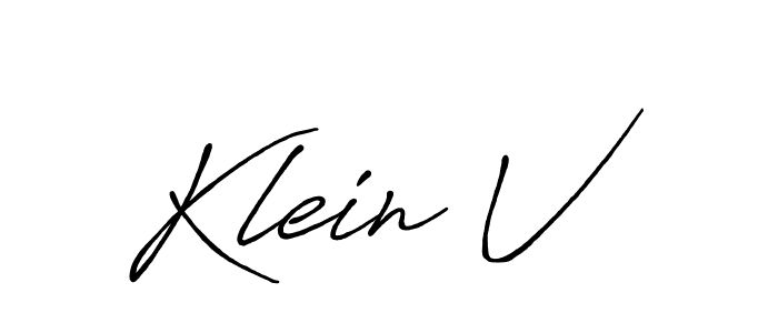 How to Draw Klein V signature style? Antro_Vectra_Bolder is a latest design signature styles for name Klein V. Klein V signature style 7 images and pictures png