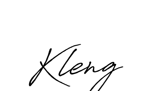 Also we have Kleng name is the best signature style. Create professional handwritten signature collection using Antro_Vectra_Bolder autograph style. Kleng signature style 7 images and pictures png