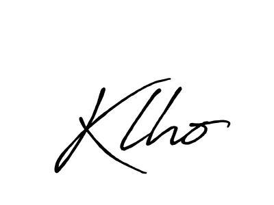 You should practise on your own different ways (Antro_Vectra_Bolder) to write your name (Klho) in signature. don't let someone else do it for you. Klho signature style 7 images and pictures png