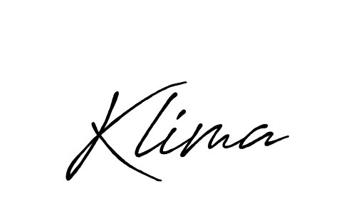 Make a beautiful signature design for name Klima. With this signature (Antro_Vectra_Bolder) style, you can create a handwritten signature for free. Klima signature style 7 images and pictures png