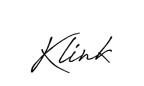 Use a signature maker to create a handwritten signature online. With this signature software, you can design (Antro_Vectra_Bolder) your own signature for name Klink. Klink signature style 7 images and pictures png