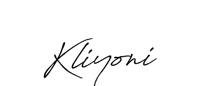 Similarly Antro_Vectra_Bolder is the best handwritten signature design. Signature creator online .You can use it as an online autograph creator for name Kliyoni. Kliyoni signature style 7 images and pictures png