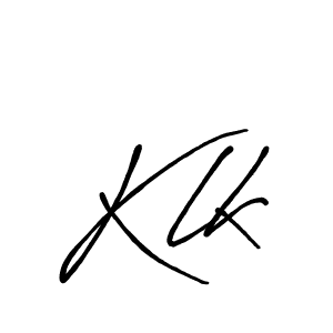 Best and Professional Signature Style for Klk. Antro_Vectra_Bolder Best Signature Style Collection. Klk signature style 7 images and pictures png