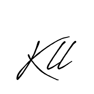 Create a beautiful signature design for name Kll. With this signature (Antro_Vectra_Bolder) fonts, you can make a handwritten signature for free. Kll signature style 7 images and pictures png