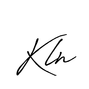 Also we have Kln name is the best signature style. Create professional handwritten signature collection using Antro_Vectra_Bolder autograph style. Kln signature style 7 images and pictures png