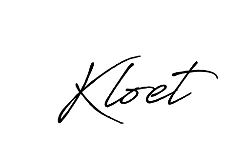 Make a beautiful signature design for name Kloet. With this signature (Antro_Vectra_Bolder) style, you can create a handwritten signature for free. Kloet signature style 7 images and pictures png