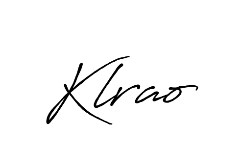 Once you've used our free online signature maker to create your best signature Antro_Vectra_Bolder style, it's time to enjoy all of the benefits that Klrao name signing documents. Klrao signature style 7 images and pictures png