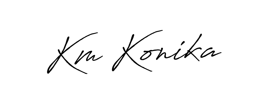 Once you've used our free online signature maker to create your best signature Antro_Vectra_Bolder style, it's time to enjoy all of the benefits that Km Konika name signing documents. Km Konika signature style 7 images and pictures png