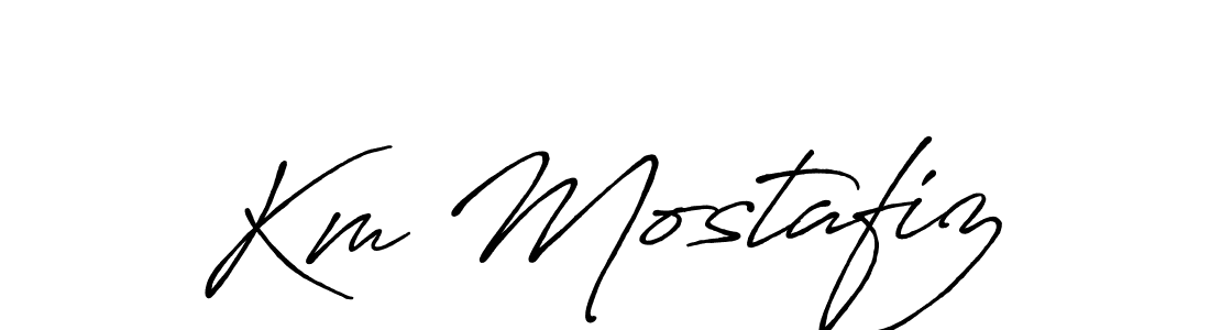 Make a short Km Mostafiz signature style. Manage your documents anywhere anytime using Antro_Vectra_Bolder. Create and add eSignatures, submit forms, share and send files easily. Km Mostafiz signature style 7 images and pictures png