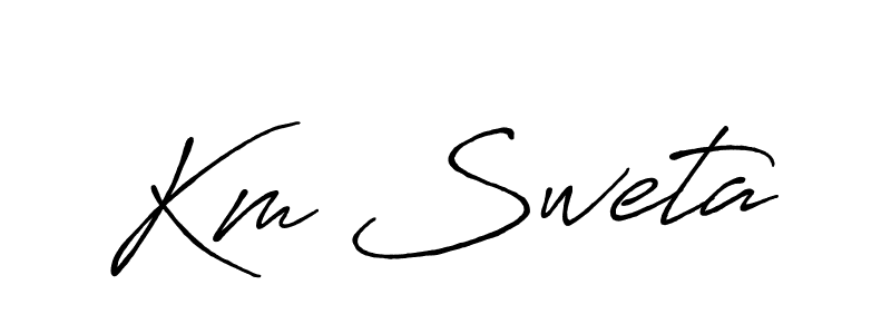 See photos of Km Sweta official signature by Spectra . Check more albums & portfolios. Read reviews & check more about Antro_Vectra_Bolder font. Km Sweta signature style 7 images and pictures png