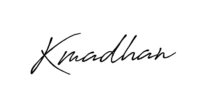 Similarly Antro_Vectra_Bolder is the best handwritten signature design. Signature creator online .You can use it as an online autograph creator for name Kmadhan. Kmadhan signature style 7 images and pictures png