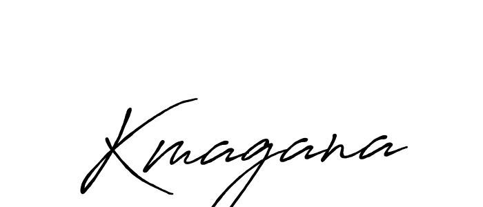 Create a beautiful signature design for name Kmagana. With this signature (Antro_Vectra_Bolder) fonts, you can make a handwritten signature for free. Kmagana signature style 7 images and pictures png