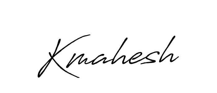 Kmahesh stylish signature style. Best Handwritten Sign (Antro_Vectra_Bolder) for my name. Handwritten Signature Collection Ideas for my name Kmahesh. Kmahesh signature style 7 images and pictures png