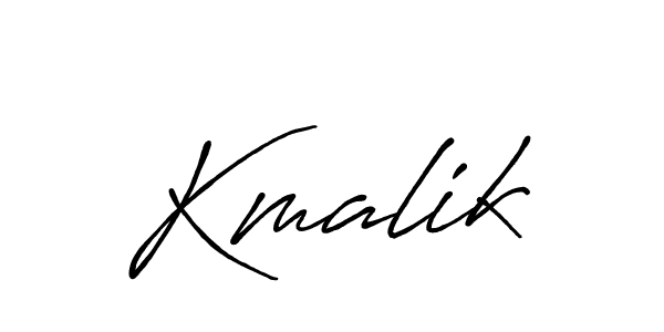 Kmalik stylish signature style. Best Handwritten Sign (Antro_Vectra_Bolder) for my name. Handwritten Signature Collection Ideas for my name Kmalik. Kmalik signature style 7 images and pictures png