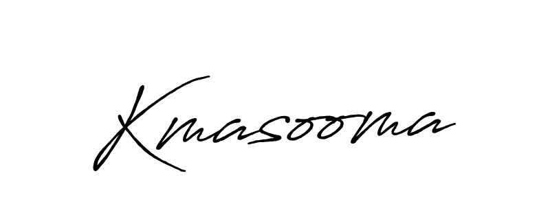 Create a beautiful signature design for name Kmasooma. With this signature (Antro_Vectra_Bolder) fonts, you can make a handwritten signature for free. Kmasooma signature style 7 images and pictures png