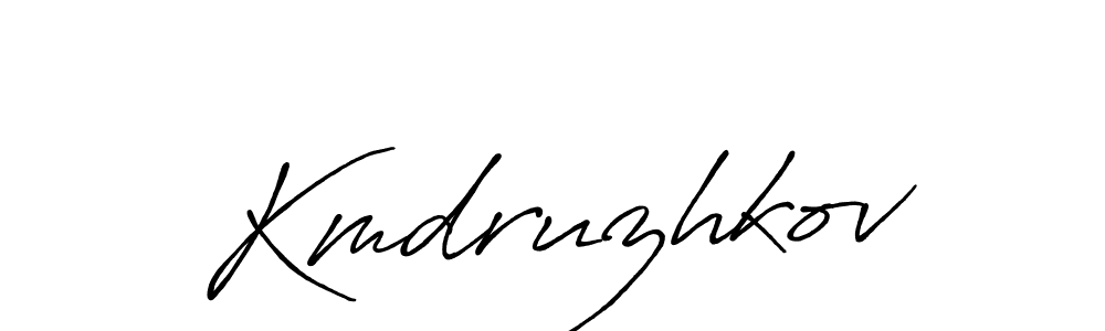 Kmdruzhkov stylish signature style. Best Handwritten Sign (Antro_Vectra_Bolder) for my name. Handwritten Signature Collection Ideas for my name Kmdruzhkov. Kmdruzhkov signature style 7 images and pictures png