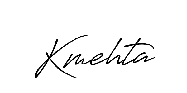 How to make Kmehta signature? Antro_Vectra_Bolder is a professional autograph style. Create handwritten signature for Kmehta name. Kmehta signature style 7 images and pictures png