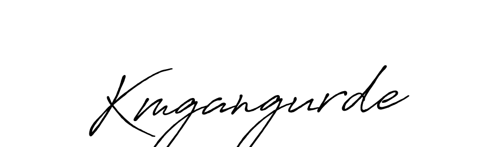 Kmgangurde stylish signature style. Best Handwritten Sign (Antro_Vectra_Bolder) for my name. Handwritten Signature Collection Ideas for my name Kmgangurde. Kmgangurde signature style 7 images and pictures png
