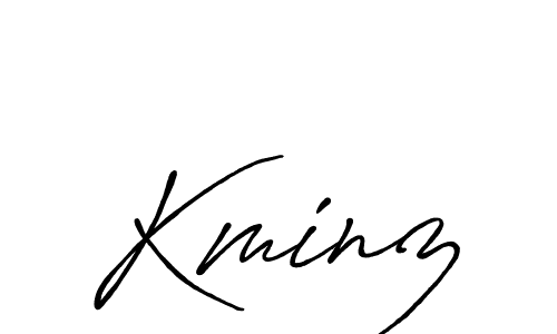 Create a beautiful signature design for name Kminz. With this signature (Antro_Vectra_Bolder) fonts, you can make a handwritten signature for free. Kminz signature style 7 images and pictures png