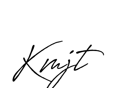 Use a signature maker to create a handwritten signature online. With this signature software, you can design (Antro_Vectra_Bolder) your own signature for name Kmjt. Kmjt signature style 7 images and pictures png