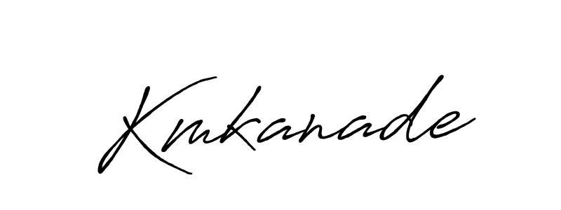 Make a beautiful signature design for name Kmkanade. With this signature (Antro_Vectra_Bolder) style, you can create a handwritten signature for free. Kmkanade signature style 7 images and pictures png
