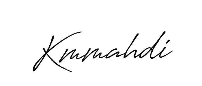 How to make Kmmahdi signature? Antro_Vectra_Bolder is a professional autograph style. Create handwritten signature for Kmmahdi name. Kmmahdi signature style 7 images and pictures png