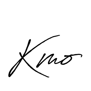 Create a beautiful signature design for name Kmo. With this signature (Antro_Vectra_Bolder) fonts, you can make a handwritten signature for free. Kmo signature style 7 images and pictures png