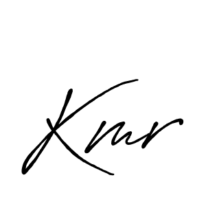 Make a beautiful signature design for name Kmr. With this signature (Antro_Vectra_Bolder) style, you can create a handwritten signature for free. Kmr signature style 7 images and pictures png