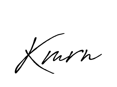 Design your own signature with our free online signature maker. With this signature software, you can create a handwritten (Antro_Vectra_Bolder) signature for name Kmrn. Kmrn signature style 7 images and pictures png