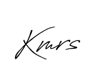 How to make Kmrs signature? Antro_Vectra_Bolder is a professional autograph style. Create handwritten signature for Kmrs name. Kmrs signature style 7 images and pictures png