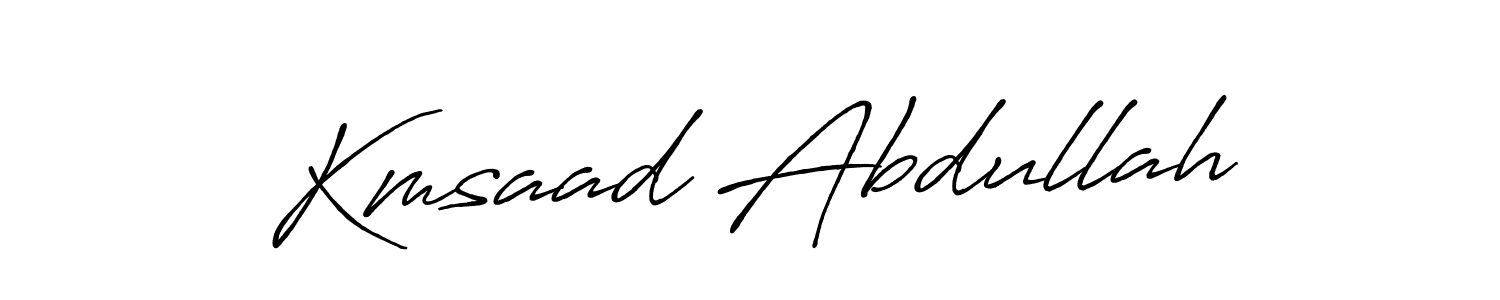 How to Draw Kmsaad Abdullah signature style? Antro_Vectra_Bolder is a latest design signature styles for name Kmsaad Abdullah. Kmsaad Abdullah signature style 7 images and pictures png